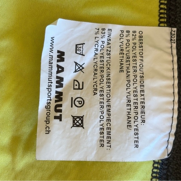 Mammut Outline M olive green zip pull hoodie fleece performance jacket - Picture 6 of 11